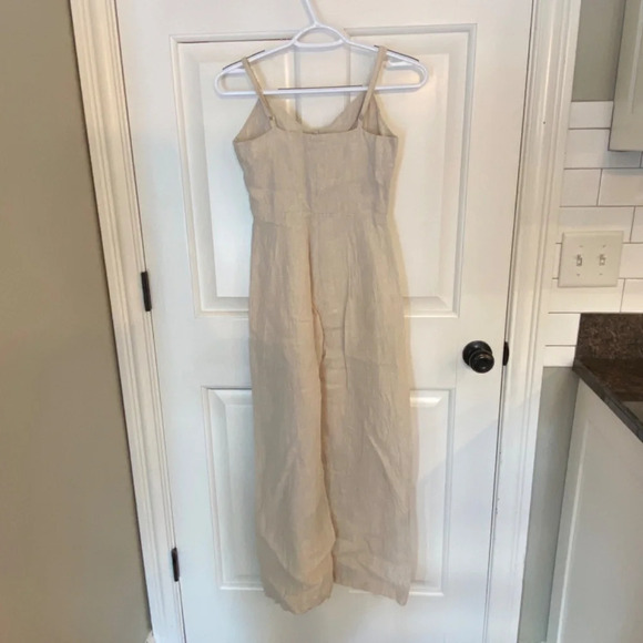 Reformation Torta Linen Jumpsuit in Sand Beige 33599 - Picture 11 of 15